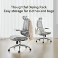 thumbnail image 3 of Sihoo M59AS Ergonomic Office Chair with Mesh Backrest, Flip Armrests, Headrest, White, 3 of 10