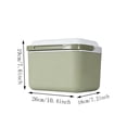 thumbnail image 3 of Eolstice Portable Insulated Cooler Box, Carry Handle Thermal Storage Container, Waterproof Temperature Lock Chest, for Camping Fishing Picnic Outdoor, 3 of 9