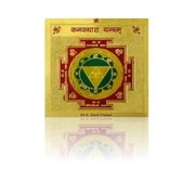 Kamada Combination of Crystal quartz(Sphatik) mala and exquisite Shri Kanakdhara yantra,Spritual Necklace/rosary for Women and Men