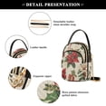 thumbnail image 4 of FORMRS Crossbody Bag for Women Quilted Travel Shoulder Cell Phone Purse with Chain Strap Handbag, Christmas Poinsettia, 4 of 7