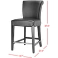 thumbnail image 3 of SAFAVIEH Seth Counter Stool Black, 3 of 7