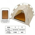 thumbnail image 5 of Portable Pet Tent 1PC Foldable Dog House for Camping & Travel Durable Outdoor Shelter with Removable Bed for Secure Resting & Play(Beige),Ccwuwei, 5 of 8