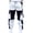 White, variant on Men Cargo Pants Color Matching Multi Pockets Loose Thick Warm Deep Crotch Mid Waist Buckle Decor Ankle-banded Soft Hip Hop Streetwear Ninth Pants Long Trousers