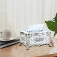 thumbnail image 5 of Vintage Style Acrylic Tissue Box Cover for Desktop Home Decor Living Room Bedroom, 5 of 6