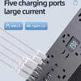 thumbnail image 4 of 16-in-1 Flat Plug Surge Protector Power Strip – 5/6.5/10FT Extension Cord, Wall-Mounted/Desktop, Portable for Home & Office, 4 of 6