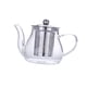 thumbnail image 2 of Tetera de vidrio transparente con infusor, tetera de vidrio de borosilicato alto, para estufa 400ml, 2 of 9