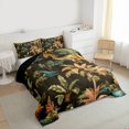 thumbnail image 3 of Feelyou Boys Dinosaur Lover Bedding Comforter Set, Tropical Coconut Tree Twin Comforter Sets, Cartoon Jungle Wildlife Reversible Bedding Set, Microfiber Bedroom Decor, 2-Piece, 3 of 8