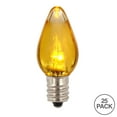 thumbnail image 2 of Vickerman C7 Transparent Plastic LED Yellow Dimmable Bulb, E12 Nickel Base, 25 per bag, 2 of 3