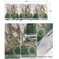 thumbnail image 2 of Spring Easter Valance Curtain for Window,Cartoon Bunny Hunter Green Truck Rod Pocket Kitchen Valances Short Curtain Panel Retro Cotton Linen Windows Treatment Drapes for Bedroom/Living Room/Cafe, 2 of 6