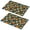 Pioneer Flower Floral-2, variant on Placemat, Pioneer Flower Floral Print Pattern Place Mats Table Mat Set Of 2, PVC Washable Placemats for Party Kitchen Dining Decoration, 18x12 Inch, Fade Resistant
