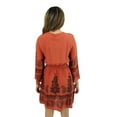 thumbnail image 2 of Just Love Rayon Short Dress / Summer Dresses for Women (Rust / Black, X-large), 2 of 3