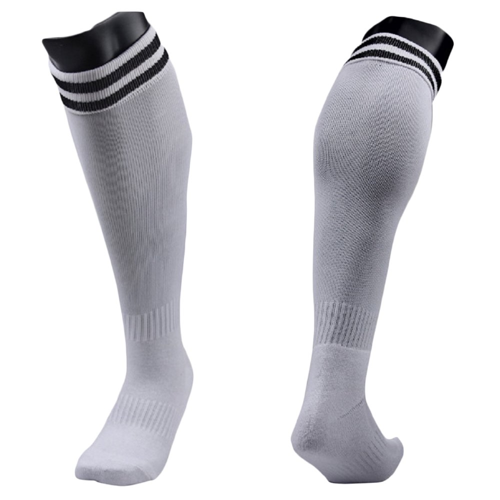 Uooja Meso Men's 1 Pair Knee High Sports Socks for All Sports L White