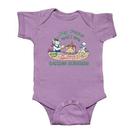 

Inktastic My Pops and I are Baking Buddies Gift Baby Boy or Baby Girl Bodysuit