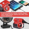 thumbnail image 4 of For Milwaukee Power Inverter 200w Portable Supply Inverter Dc 20v To Ac, 4 of 5