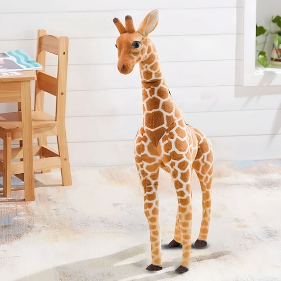 BESTSKY Real Life Giraffe Plush Toys Soft Filled Giraffe Doll Toys