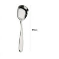thumbnail image 2 of pvdgvd Stainless Steel Square Flat Bottom Spoon, 410 Stainless Steel For Dessert Rice Soup, Polished & Durable, 2 of 2