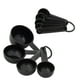 thumbnail image 1 of Juego de tazas y cucharas medidoras KitchenAid Universal de 9 piezas, color negro, 1 of 6