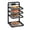 Black, variant on Tray, Wall-mounted kitchen shelf, Multi-layer trays, Multi-layer food preparation tray, Wall-mounted fruit preparation plate, Side dish tray