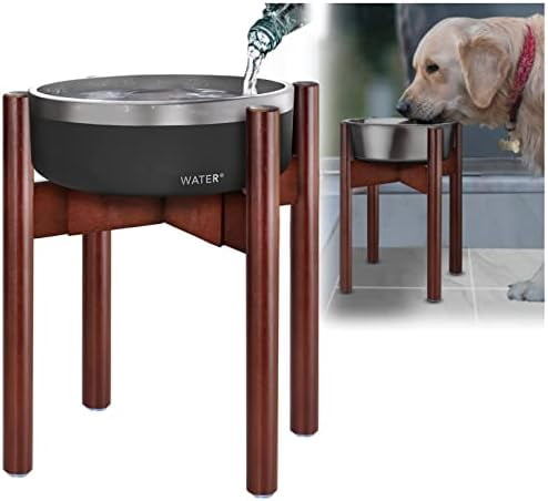 Stand for Dog Water/Food Bowl, Fountain or Feeder - Ideal for Large Dog Breeds - Adaptable Size with Lock - Bowls Not Included