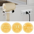thumbnail image 5 of DWVO LED Lighted Mirror, Power Outlet, Drawers and Cabinet, Makeup Vanity Table, White, 5 of 12