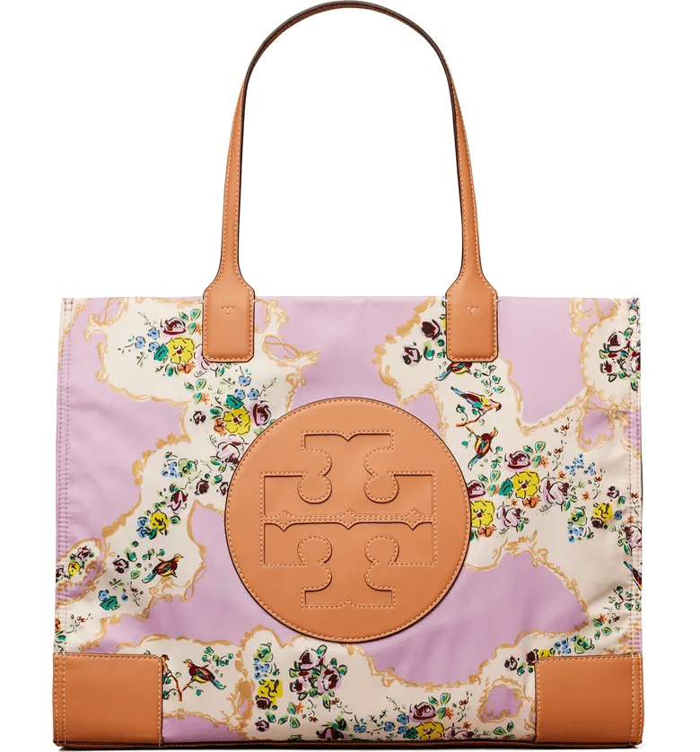tory burch ella printed canvas tote