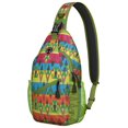 thumbnail image 1 of Rustic Home Decor Inspired Sling Backpack for Students, Lightweight Geometric Boho Crossbody for Daily Commuting, 1 of 6