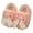 Pink, variant on IROINNID Girl's Winter Slipper Toddler Girl's Plush Warm Non-Slip Bowknot Indoor Slippers, Size 2-10Y