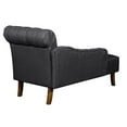 thumbnail image 3 of Chaise Longue Arrière Chesterfield Capitonnée en Gris Ardoise, 3 of 7