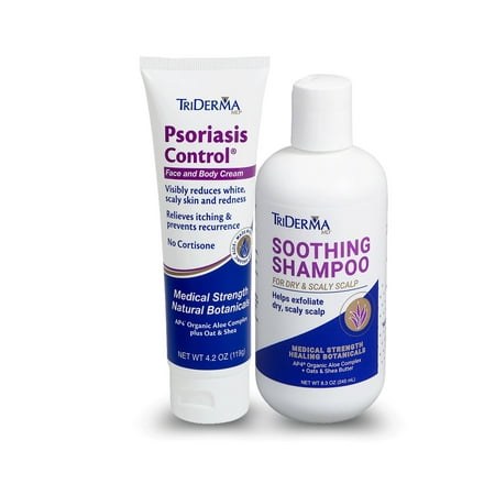 TriDerma Psoriasis Control Cream and Soothing Shampoo