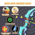thumbnail image 4 of 2 Pack Bow and Arrow Set for Kids, Light Up Archery Set with 14 Suction Cup Arrows, Archery Targets Outdoor Games, Birthday Gifts Toys for 5 6 7 8 9 10 11 12 Year Old Boys Girls, 4 of 7