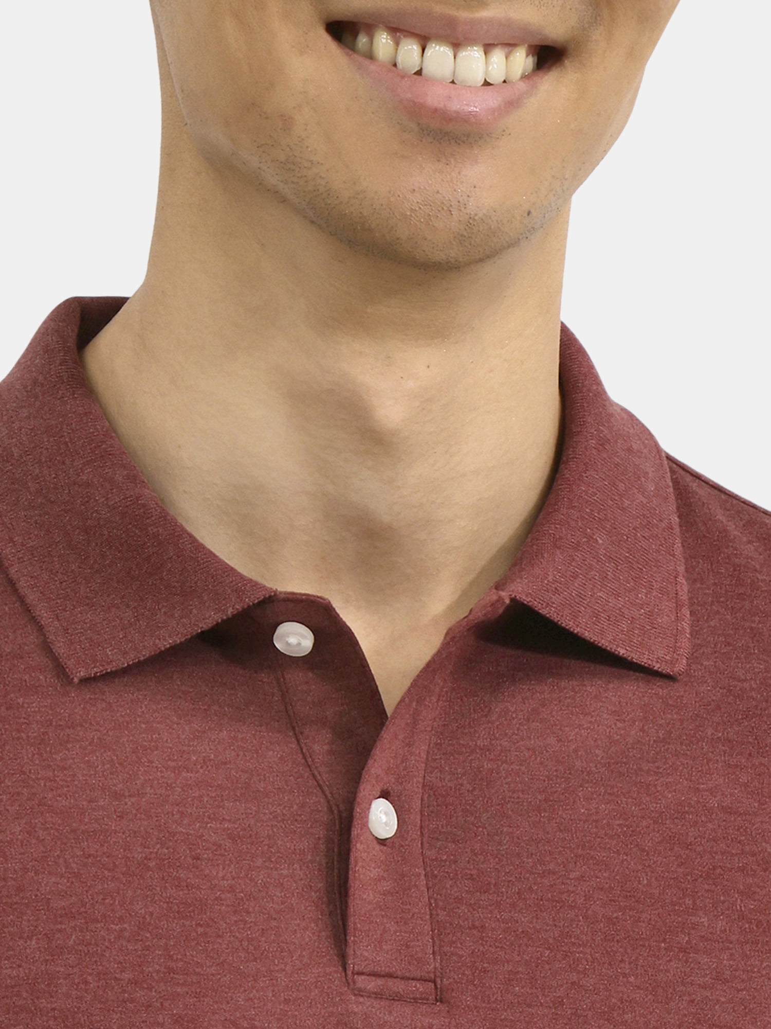 George Men’s and Big Men’s Interlock Polo Shirt, Sizes S-3XL
