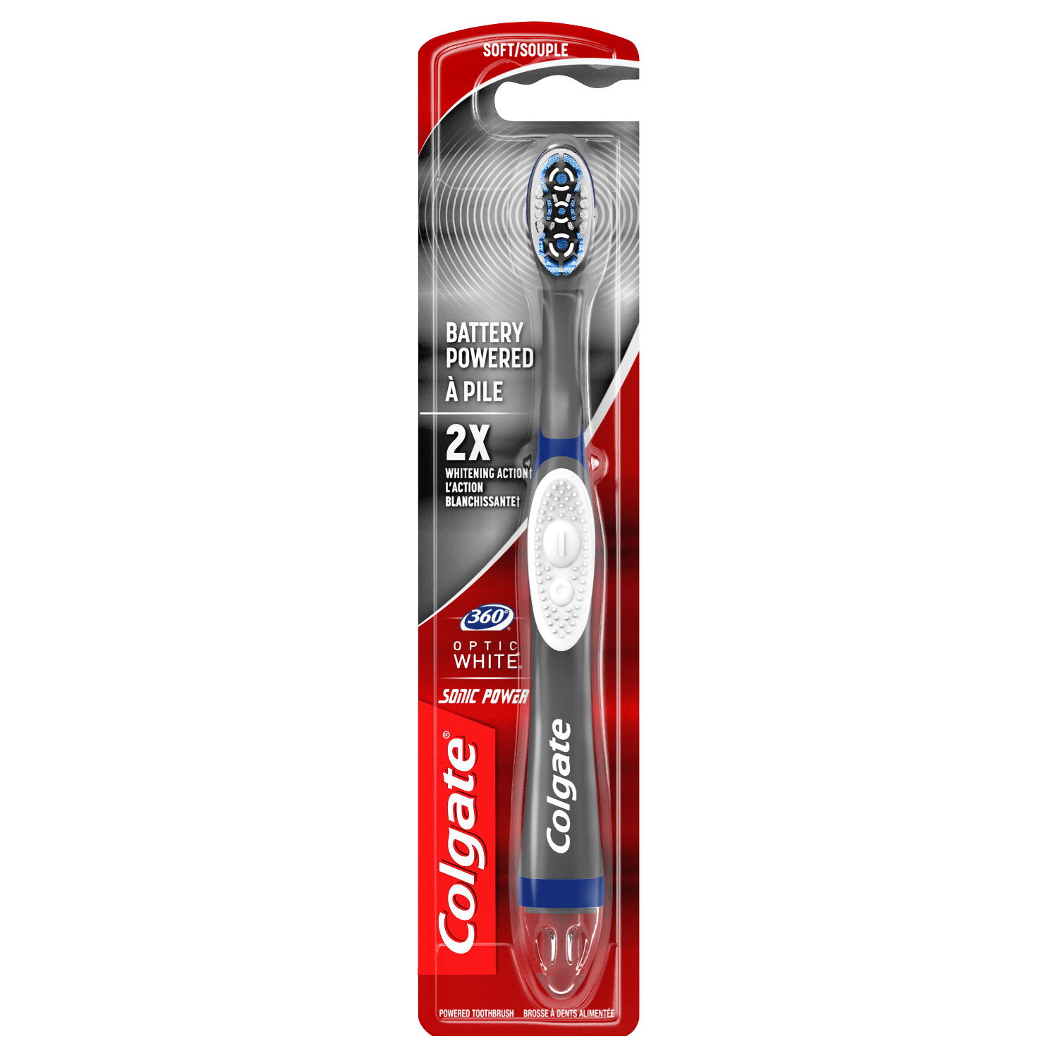 colgate 360 optic white sonic powered vibrating toothbrush