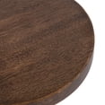thumbnail image 4 of Kate and Laurel Wegner Traditional Wooden Round Drink Table, 8 x 23, Rich Brown, Elegant and Durable Pedestal Table for Use as Small Drink Table, Plant Stand, or Decorative Item Display, 4 of 8