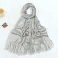 thumbnail image 4 of Women Shawls and Wraps for Evening Dresses Party Scarf - Tassel Trim Glitter Weddings Accessories for Bride and Bridesmaids ﻿, 4 of 8
