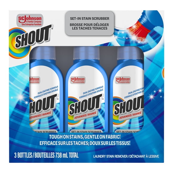 Shout Brosse Gel Détachant Avancé 246 ml Lot de 3