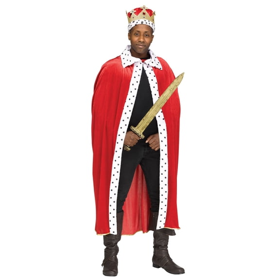 Red King Robe/Crown Adult Costume