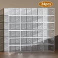 6/12/24 Pack Large Shoe Storage Organizer for Closet, Modular Space ...
