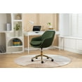 thumbnail image 4 of Mesh Fabric Home Office 360°Swivel Chair Adjustable Height With Gold Metal Base for Bedroom Office, 4 of 8