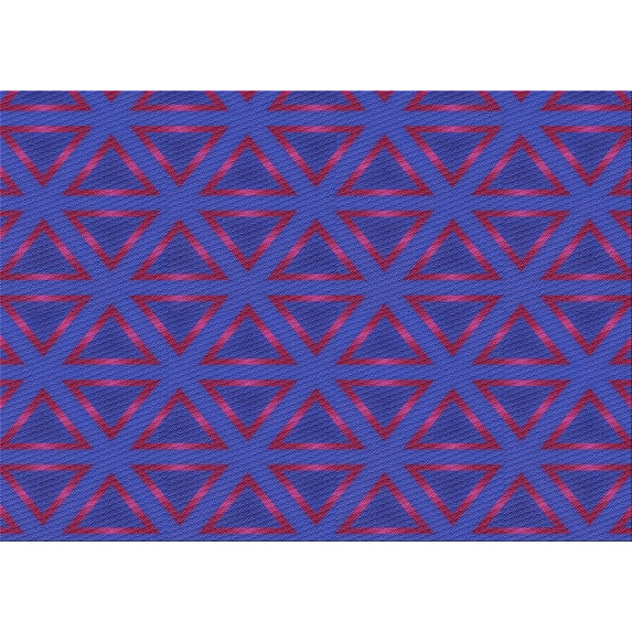 Ahgly Company Machine Washable Indoor Rectangle Transitional Dark Magenta Purple Area Rugs, 7' x 10'