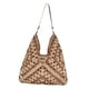 thumbnail image 5 of Bolso de hombro tejido Fernando Beige caqui 35 cm x 37 cm x 13 cm, 5 of 8