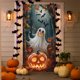 thumbnail image 4 of Decoraciones de Halloween, adornos de Halloween, regalos de Halloween, cubierta de puerta de Halloween, fondo de tela, decoración de cubierta de puerta, festival de fantasmas, tela colgante, tapiz de, 4 of 6