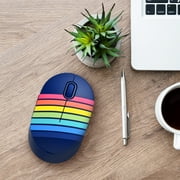 onn. Wireless Mouse with 5 Buttons and Scroll Wheel, 2.4 GHz with USB Nano Receiver, Blue
