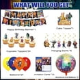 thumbnail image 2 of 68Pcs Sing Music Theme Birthday Party Decorations,Party Supplies Includes Banner,Hanging Swirls,Foil Balloon,Cake Topper, Cupcake Toppers, Balloons, Invitation Cards for Kids Girls Boys Party Favors, 2 of 5