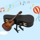 thumbnail image 3 of Modelo de guitarra, instrumento musical con soporte y estuche, juguete para niños, regalos para niños y niñas. marrón01, 3 of 9