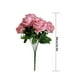 thumbnail image 2 of Ramo de rosas artificiales de 10 cabezas, simulación floral, decoración para el hogar, oficina, centro de mesa, rosa falsa, rosa oscuro kenally HA7033-05B, 2 of 5
