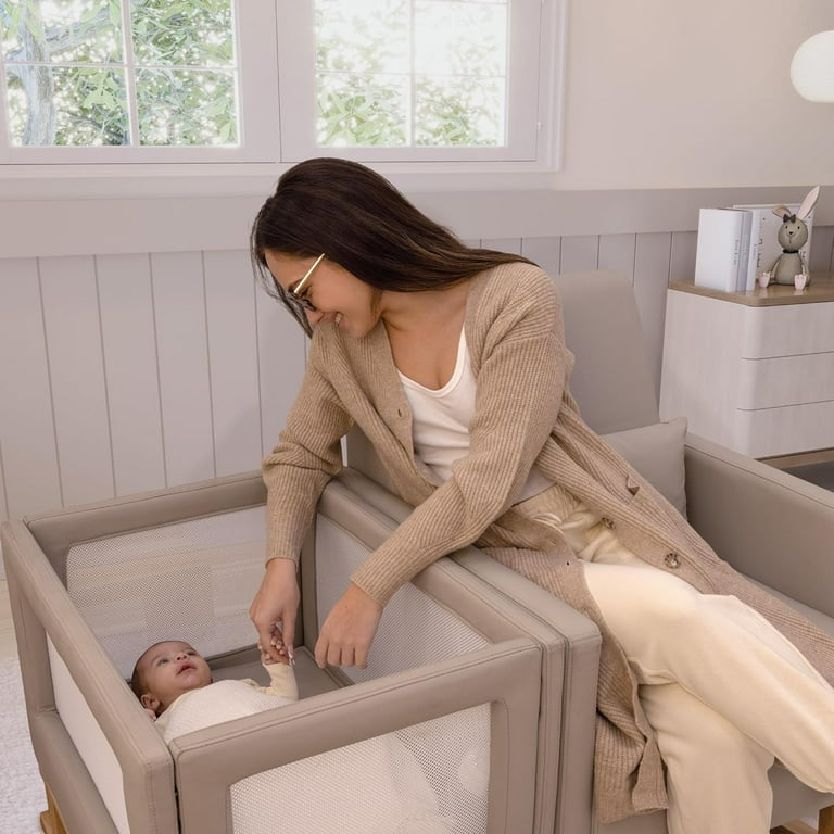 Rocking chair with bassinet attached sale