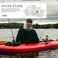 thumbnail image 3 of Greenadscape 2Pack Motor Fixed Bracket Rectangular Grey Plastic for Canoes and Fishing Boats 10x4cm, 3 of 7