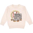 thumbnail image 2 of Inktastic Baseball Sister Pass the Snacks Toddler Sweatshirt, 2 of 4