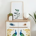 thumbnail image 5 of Peacock Theme Decor Transfers 6x12 inch Furniture Transfer Stickers Animals Wall Art Decals for Bedroom Living Room Desk Table Decoration, 5 of 8