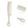 thumbnail image 2 of Unique Bargains 1 Pc Handle Wavy Hair Comb White Acetate Sheet, 2 of 5